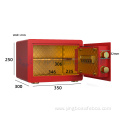 Yingbo red color small safe box for sale